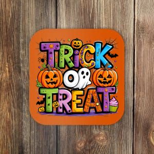 Trick Or Treat Halloween Cool Logo Coaster