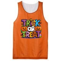 Trick Or Treat Halloween Cool Logo Mesh Reversible Basketball Jersey Tank