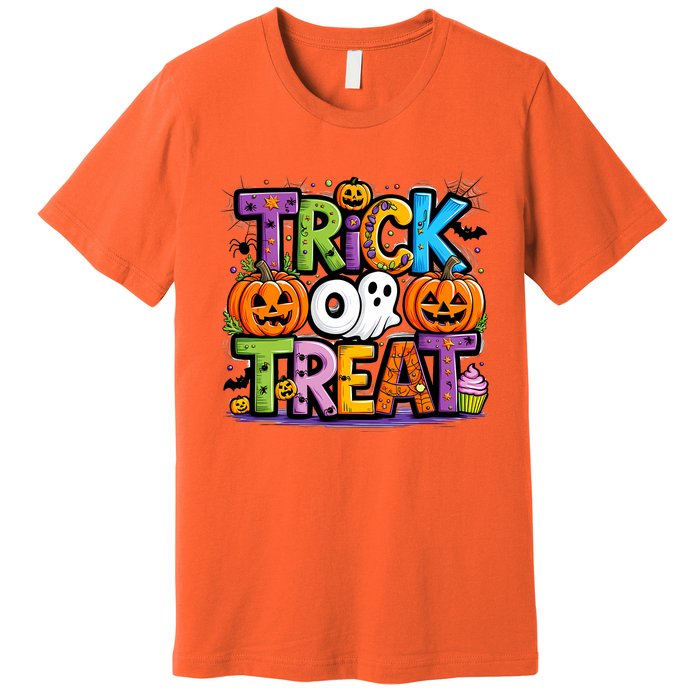 Trick Or Treat Halloween Cool Logo Premium T-Shirt