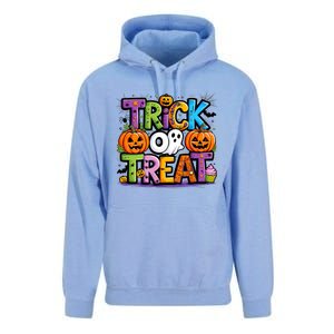 Trick Or Treat Halloween Cool Logo Unisex Surf Hoodie