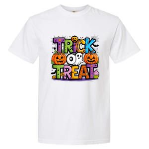 Trick Or Treat Halloween Cool Logo Garment-Dyed Heavyweight T-Shirt