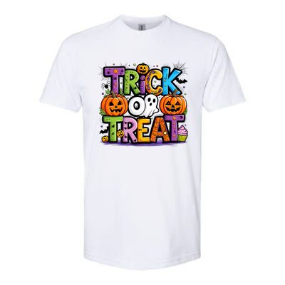 Trick Or Treat Halloween Cool Logo Softstyle® CVC T-Shirt