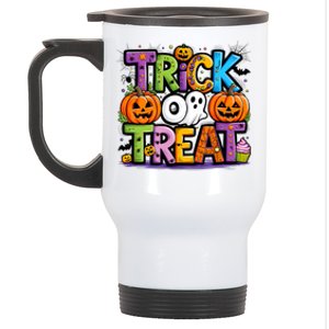 Trick Or Treat Halloween Cool Logo Stainless Steel Travel Mug