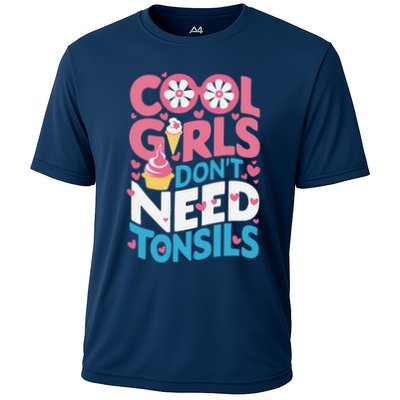 Tonsils Out Tonsillectomy Recovery Get Well Soon Cooling Performance Crew T-Shirt