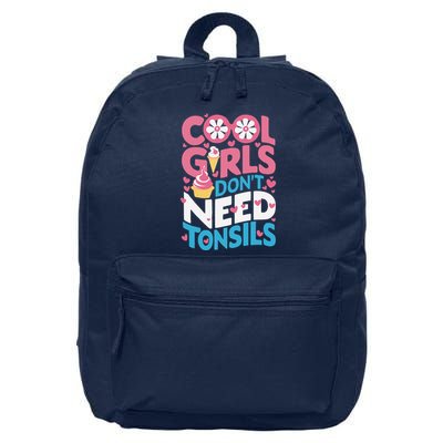 Tonsils Out Tonsillectomy Recovery Get Well Soon 16 in Basic Backpack