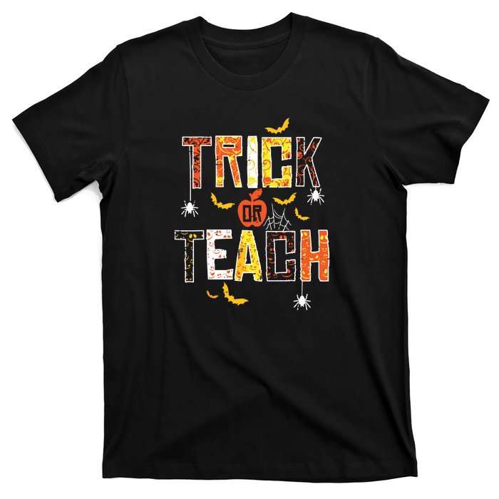 Trick Or Teach Retro Halloween T-Shirt