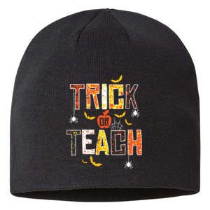 Trick Or Teach Retro Halloween Sustainable Beanie