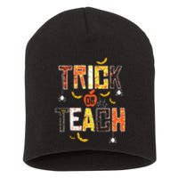 Trick Or Teach Retro Halloween Short Acrylic Beanie