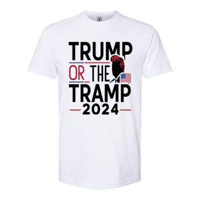 Trump Or The Tramp 2024 Softstyle CVC T-Shirt