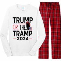 Trump Or The Tramp 2024 Long Sleeve Pajama Set