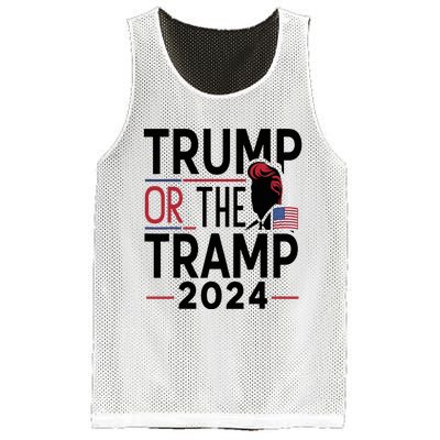 Trump Or The Tramp 2024 Mesh Reversible Basketball Jersey Tank