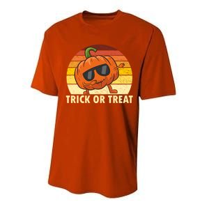 Trick Or Treat Dabbing Pumpkin Halloween Cute Gift Performance Sprint T-Shirt