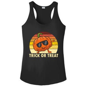 Trick Or Treat Dabbing Pumpkin Halloween Cute Gift Ladies PosiCharge Competitor Racerback Tank