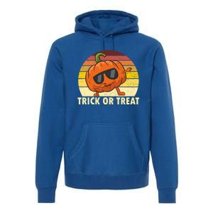 Trick Or Treat Dabbing Pumpkin Halloween Cute Gift Premium Hoodie