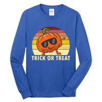 Trick Or Treat Dabbing Pumpkin Halloween Cute Gift Tall Long Sleeve T-Shirt