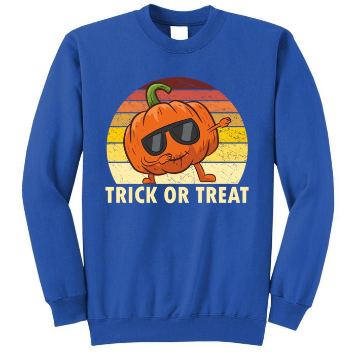 Trick Or Treat Dabbing Pumpkin Halloween Cute Gift Tall Sweatshirt