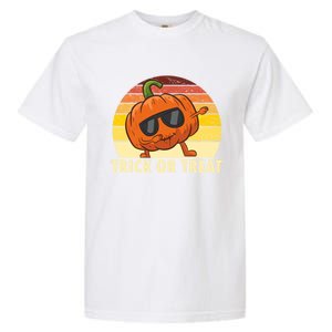 Trick Or Treat Dabbing Pumpkin Halloween Cute Gift Garment-Dyed Heavyweight T-Shirt