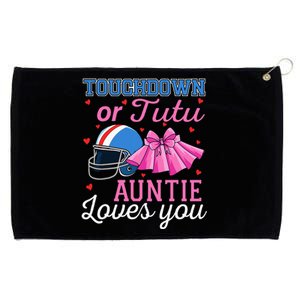 Touchdown Or Tutu Auntie Loves You Football Baby Shower Grommeted Golf Towel