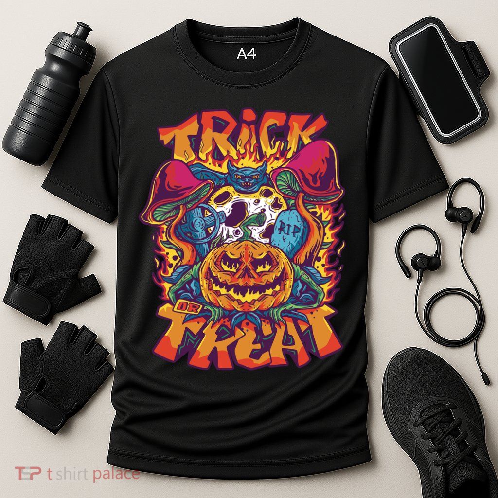 Trick Or Treat Unique Cooling Performance Crew T-Shirt