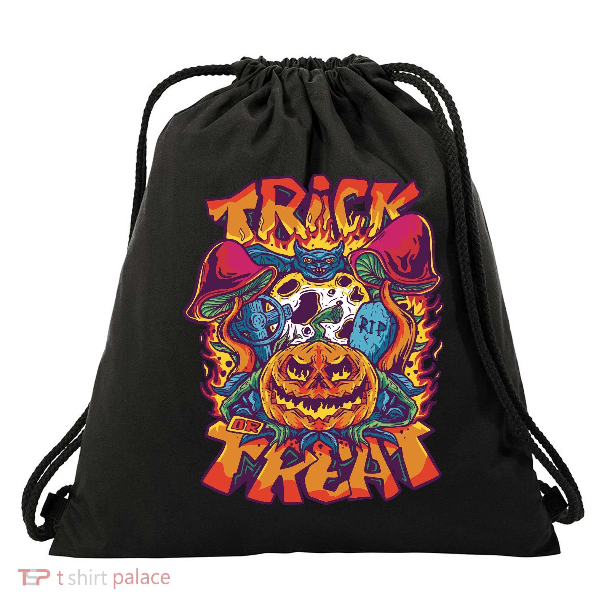 Trick Or Treat Unique Drawstring Bag