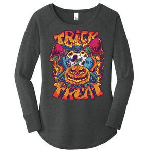 Trick Or Treat Unique Women's Perfect Tri Tunic Long Sleeve Shirt