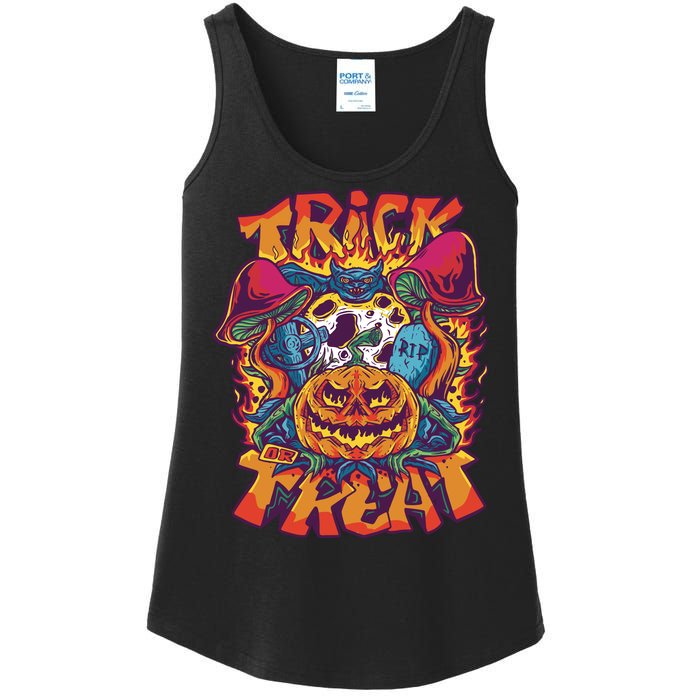 Trick Or Treat Unique Ladies Essential Tank