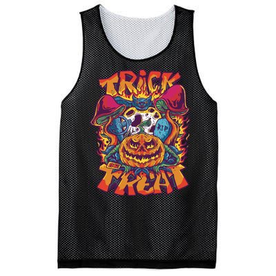 Trick Or Treat Unique Mesh Reversible Basketball Jersey Tank