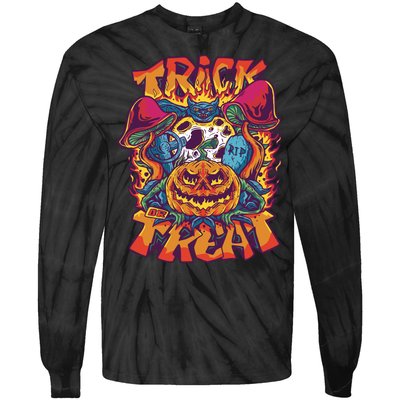 Trick Or Treat Unique Tie-Dye Long Sleeve Shirt