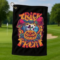 Trick Or Treat Unique Golf Towel