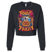 Trick Or Treat Unique Cropped Pullover Crew