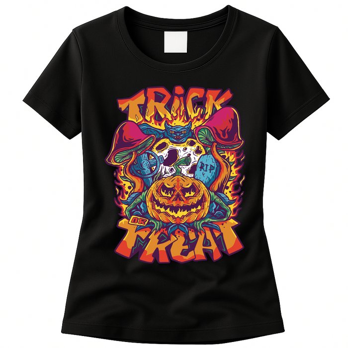 Trick Or Treat Unique Womens T-Shirt