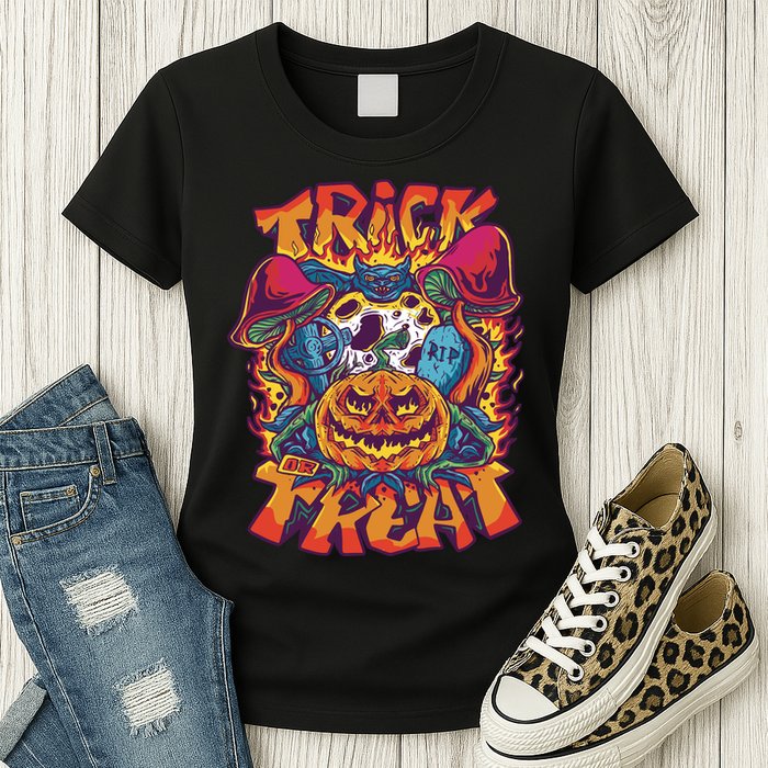 Trick Or Treat Unique Womens T-Shirt