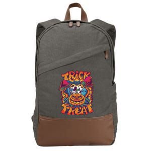 Trick Or Treat Unique Cotton Canvas Backpack