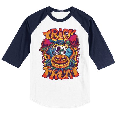 Trick Or Treat Unique Baseball Sleeve Shirt