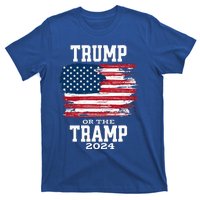 Trump Or The Tramp 2024 American Flag T-Shirt