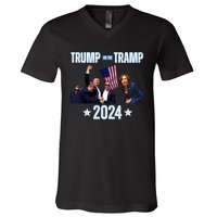 Trump Or The Tramp 2024 Vote For Trump Trump Vance 2024 V-Neck T-Shirt