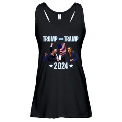 Trump Or The Tramp 2024 Vote For Trump Trump Vance 2024 Ladies Essential Flowy Tank