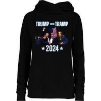 Trump Or The Tramp 2024 Vote For Trump Trump Vance 2024 Womens Funnel Neck Pullover Hood