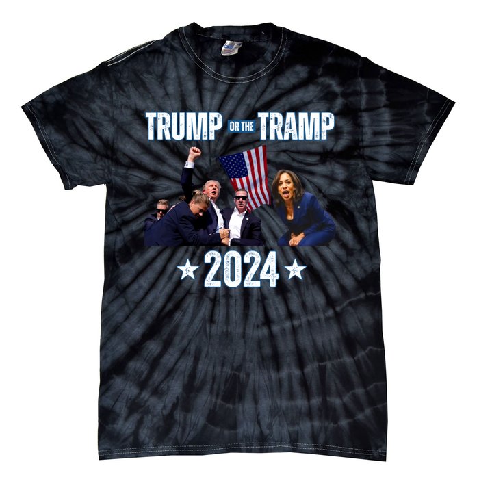 Trump Or The Tramp 2024 Vote For Trump Trump Vance 2024 Tie-Dye T-Shirt