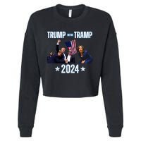 Trump Or The Tramp 2024 Vote For Trump Trump Vance 2024 Cropped Pullover Crew