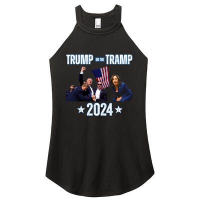 Trump Or The Tramp 2024 Vote For Trump Trump Vance 2024 Women's Perfect Tri Rocker Tank