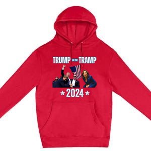 Trump Or The Tramp 2024 Vote For Trump Trump Vance 2024 Premium Pullover Hoodie