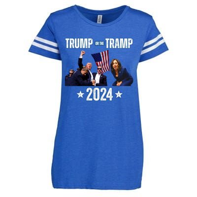 Trump Or The Tramp 2024 Vote For Trump Trump Vance 2024 Enza Ladies Jersey Football T-Shirt