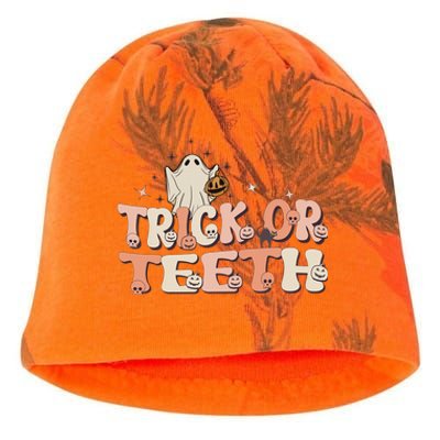 Trick Or Teeth Halloween Retro Spooky Dental Assistant Gift Kati - Camo Knit Beanie