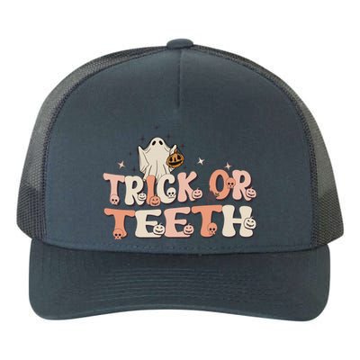 Trick Or Teeth Halloween Retro Spooky Dental Assistant Gift Yupoong Adult 5-Panel Trucker Hat