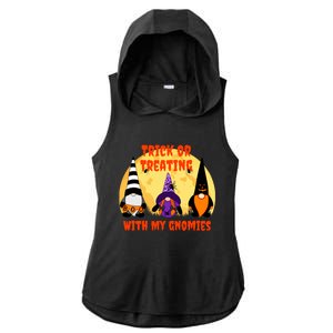 Trick Or Treating With My Gnomies Halloween Gnomes Cool Gift Ladies PosiCharge Tri-Blend Wicking Draft Hoodie Tank