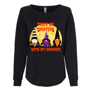 Trick Or Treating With My Gnomies Halloween Gnomes Cool Gift Womens California Wash Sweatshirt