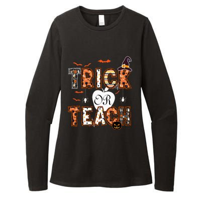 Trick Or Teach Retro Halloween Teacher Costume Womens CVC Long Sleeve Shirt