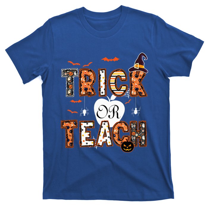 Trick Or Teach Retro Halloween Teacher Costume T-Shirt