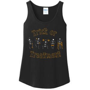 Trick Or Treatment Pt Physical Therapy Therapist Halloween Ladies Essential Tank